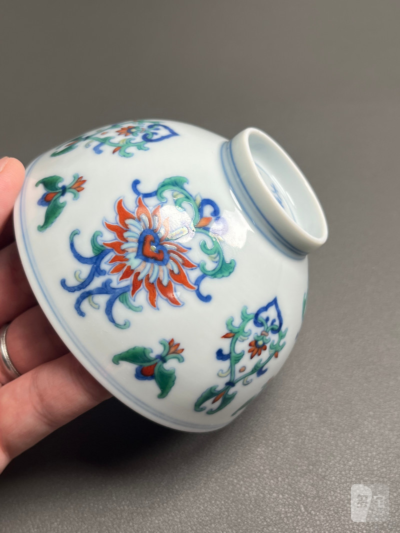 清雍正  斗彩宝相花纹茶圆 - 图10